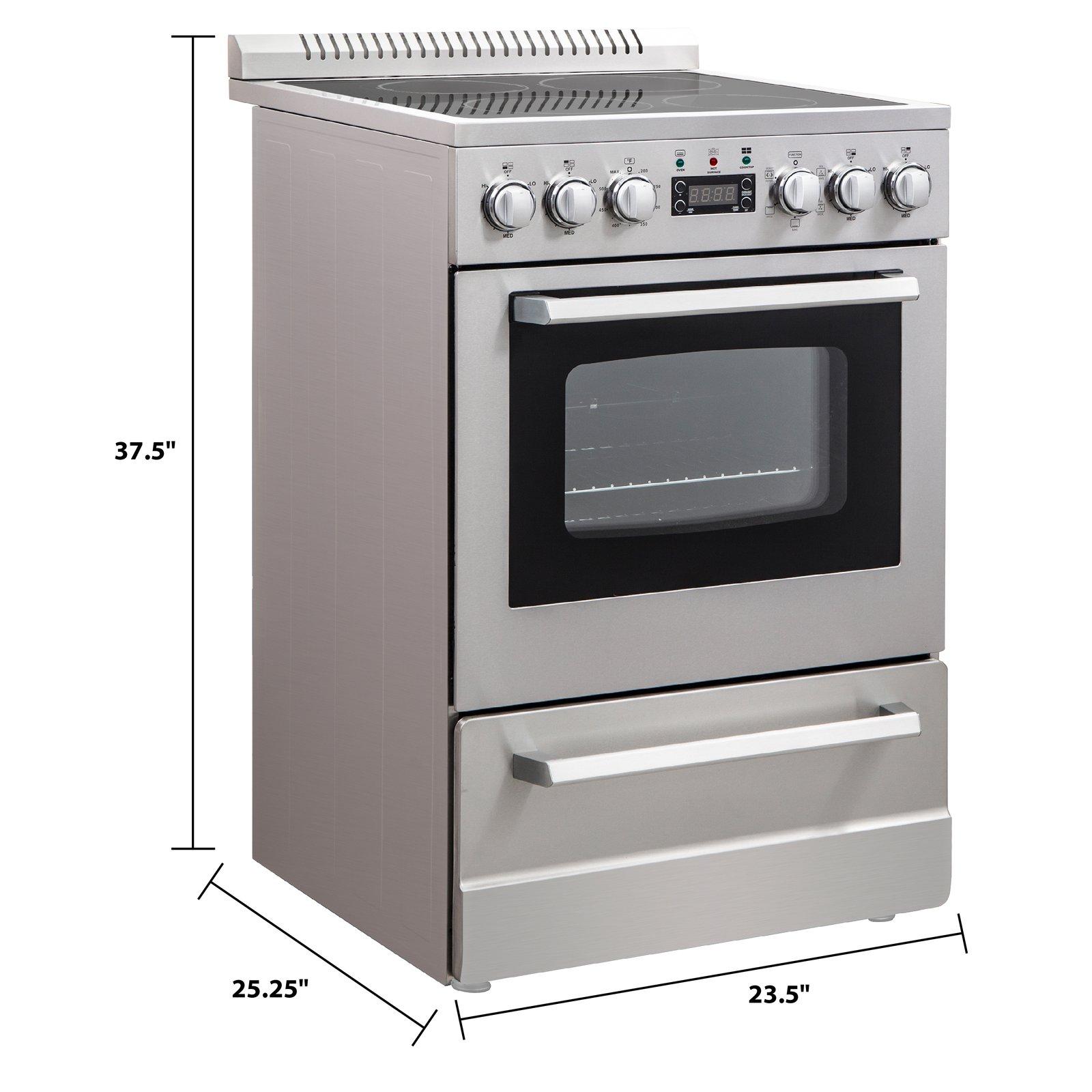 DER24P3S Avanti ELITE Series 24" Electric Range Oven - Stainless Steel / 2.3 cu. ft.