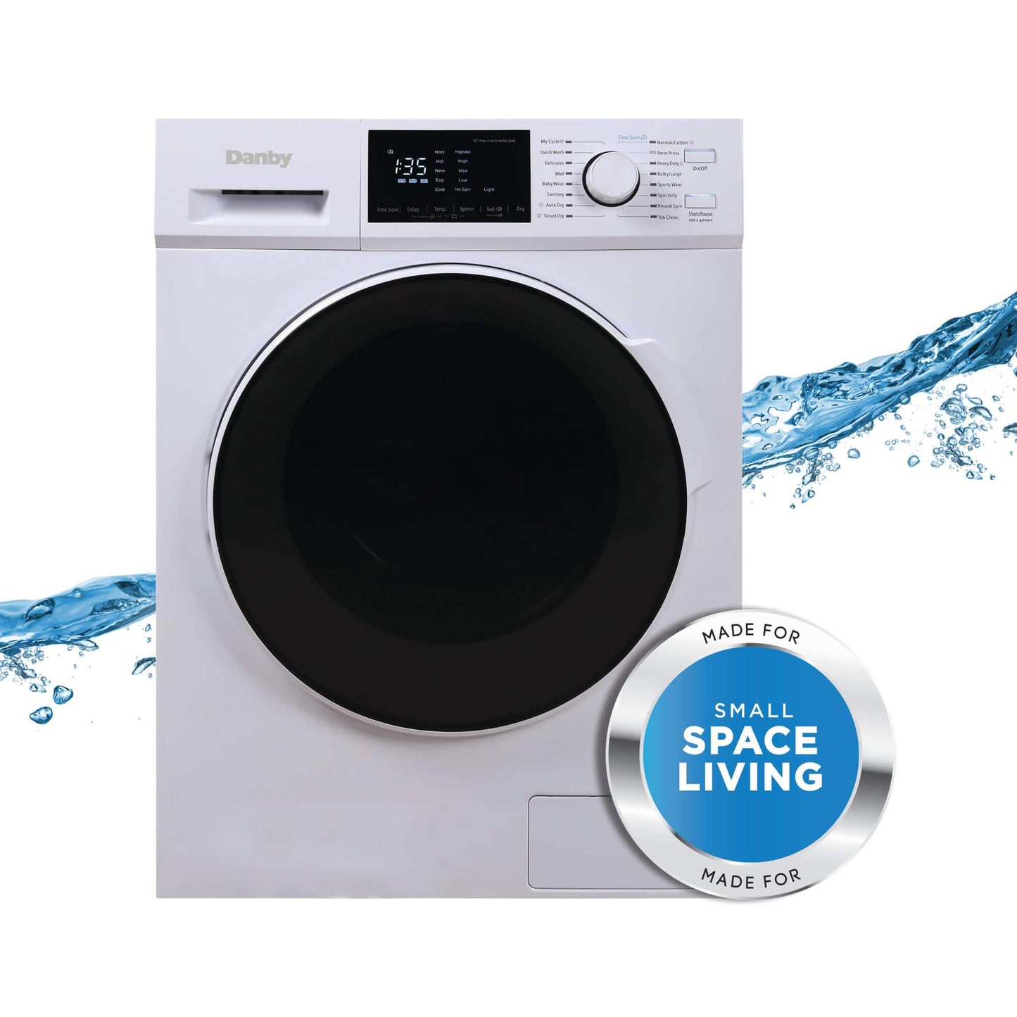 DWM120WDB3 Danby 2.7 cu. ft. All-In-One Ventless Washer/Dryer in White