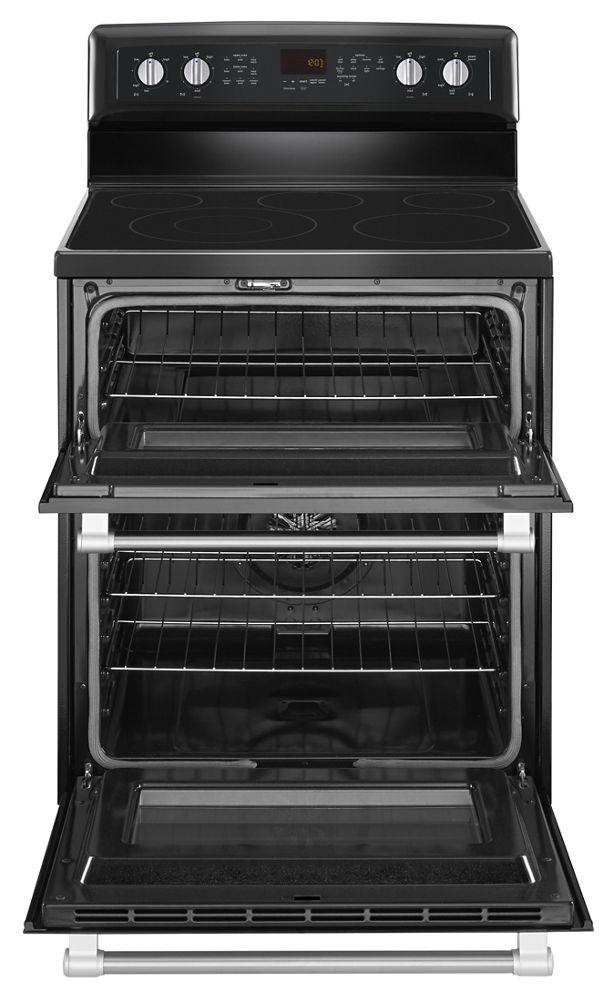 Maytag MET8720DE 30-inch Wide Double Oven Electric Range with Power Element - 6.7 cu. ft.