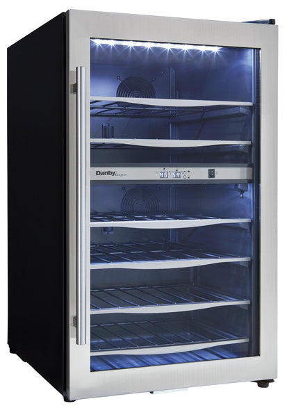 DWC040A3BSSDD Danby 38 Bottle Free-Standing Wine Cooler in Stainless Steel