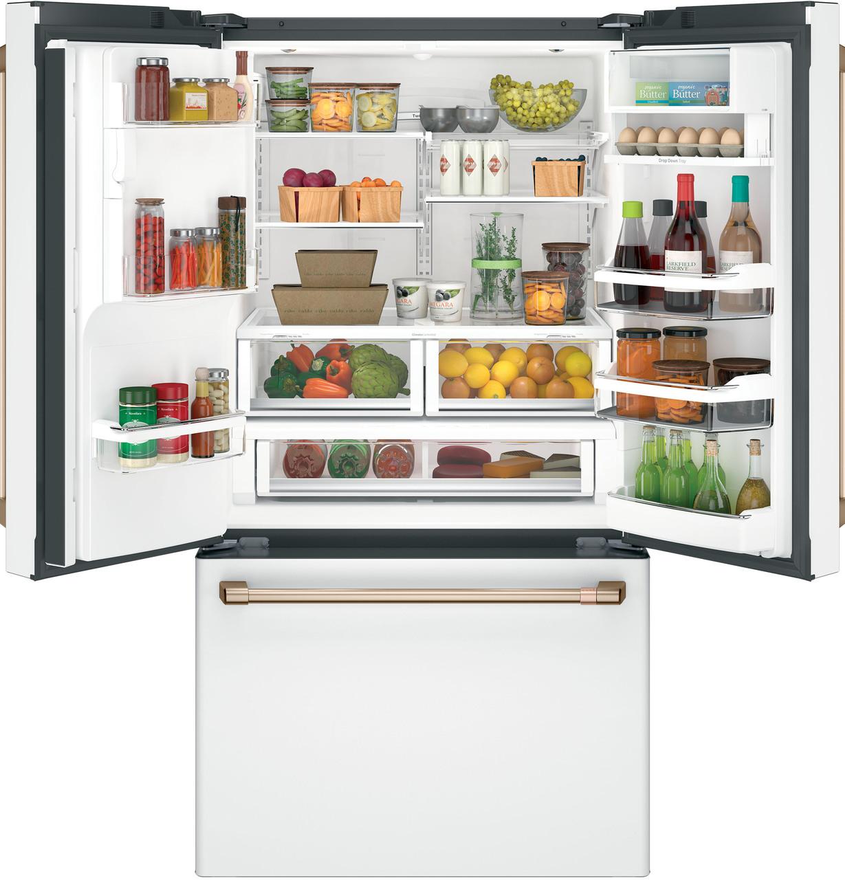 Cafe Caf(eback)™ ENERGY STAR® 27.7 Cu. Ft. Smart French-Door Refrigerator with Hot Water Dispenser