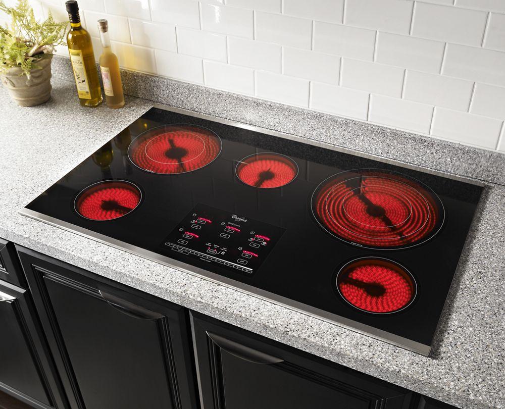 Whirlpool Gold® 36-inch Electric Ceramic Glass Cooktop with Tap Touch Controls