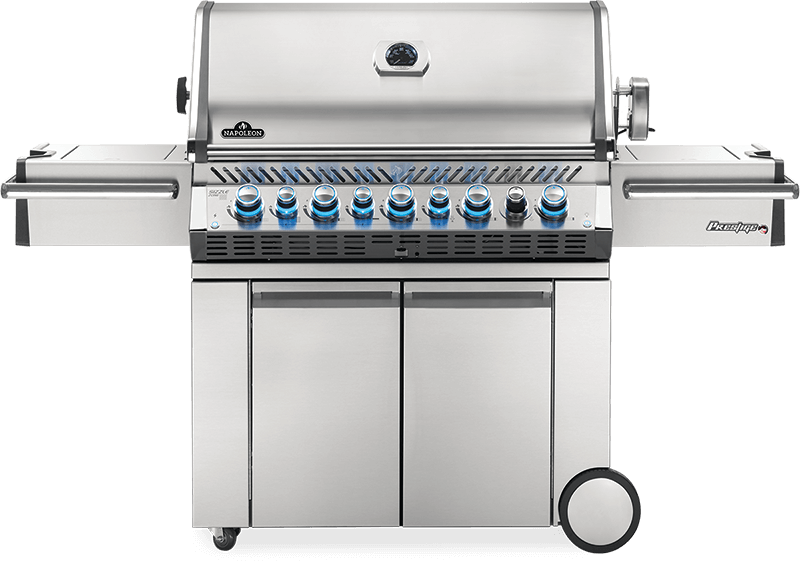 Napoleon Bbq Prestige PRO 665 RSIB with Infrared Side and Rear Burners , Natural Gas, Stainless Steel