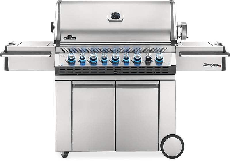 Napoleon Bbq PRO665RSIBNSS3 Prestige PRO 665 RSIB with Infrared Side and Rear Burners , Natural Gas, Stainless Steel