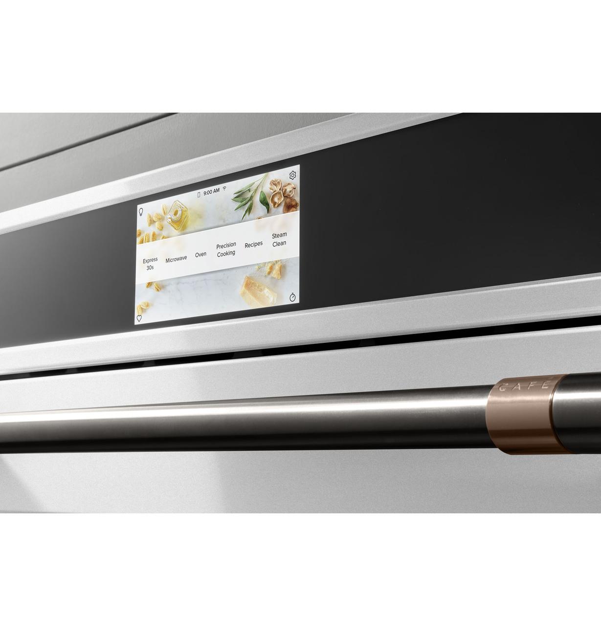 Cafe CSB913P4NW2 Caf(eback)™ 30" Smart Five in One Oven with 120V Advantium® Technology