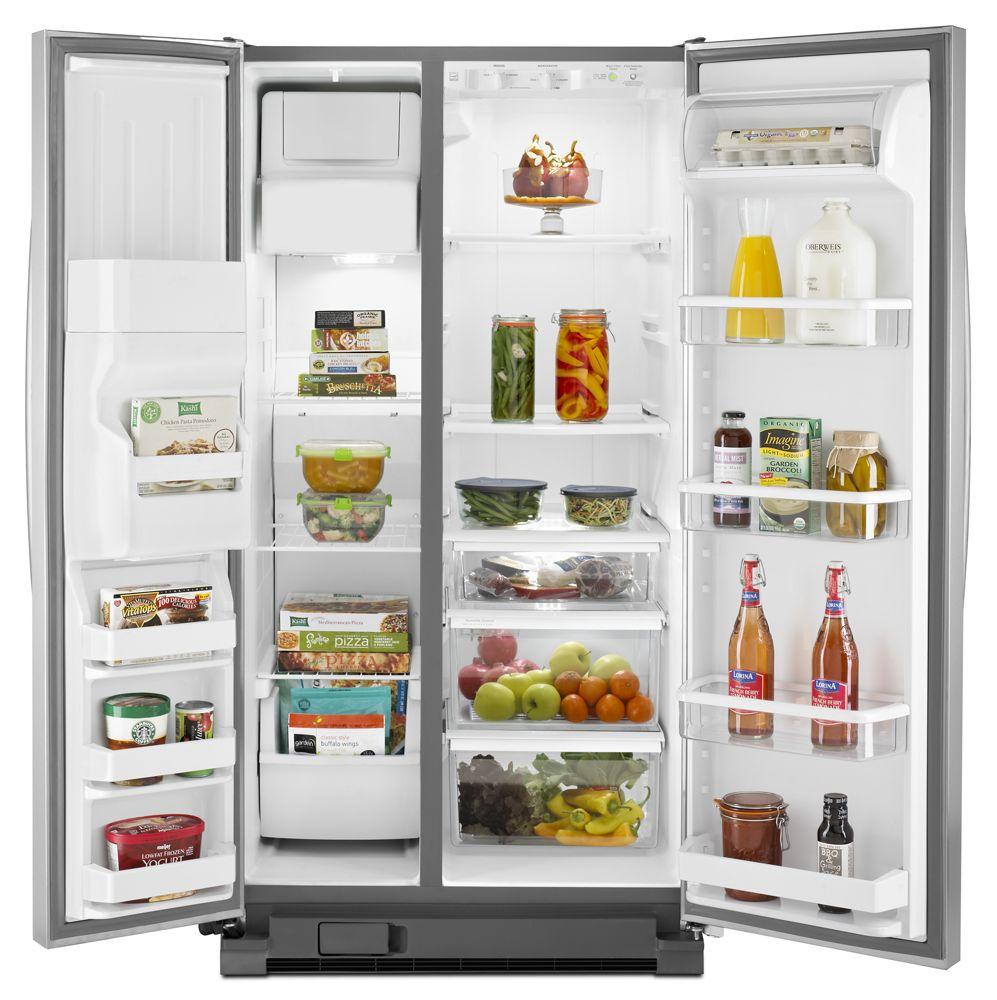 Whirlpool WRS325FDAD 36-inch Wide Large Side-by-Side Refrigerator with Greater Capacity and Temperature Control - 25 cu. ft.