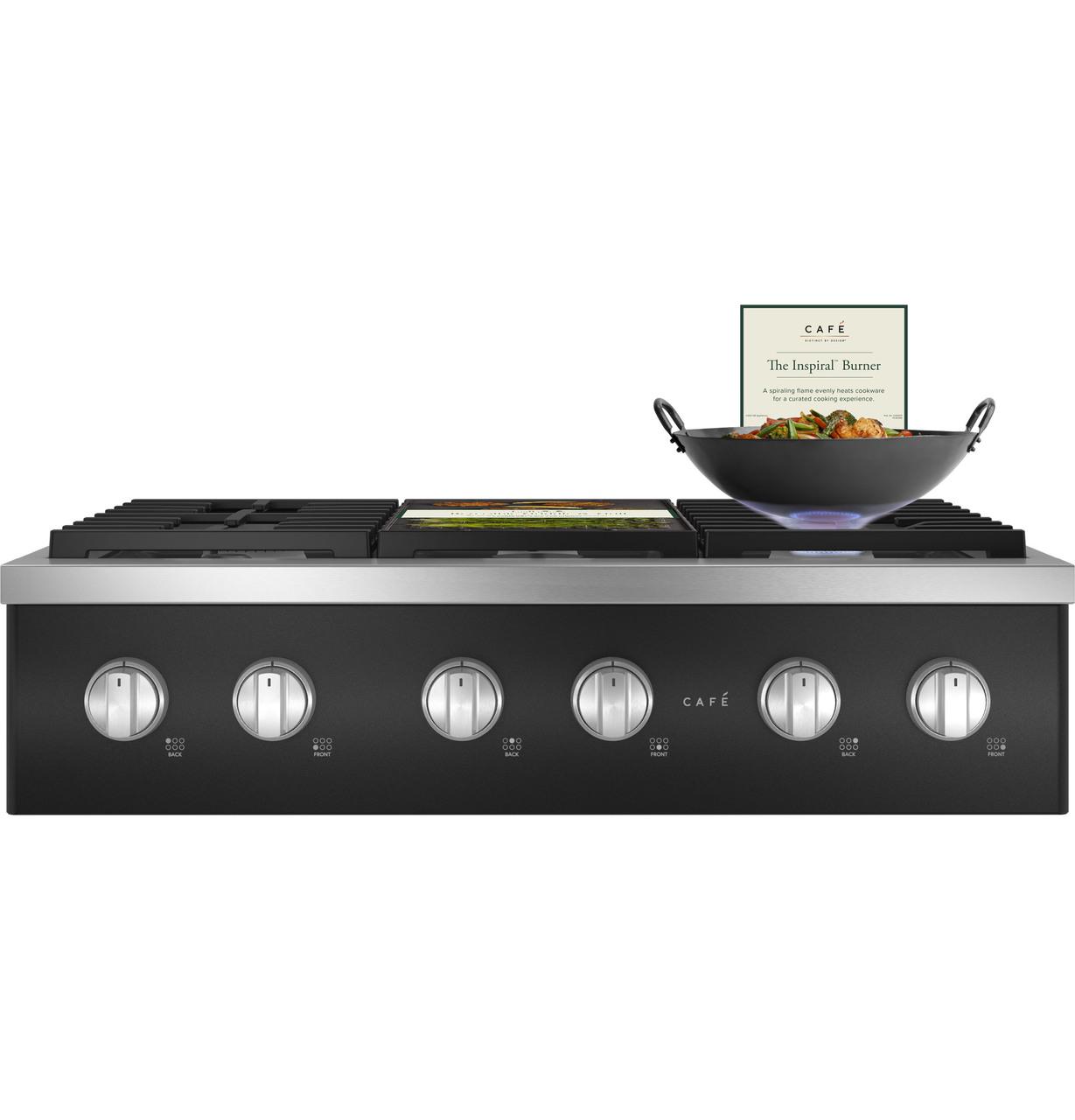Cafe CGU366P3TD1 CAF(EBACK)™ 36" Commercial-Style Gas Rangetop with 6 Burners (Natural Gas)