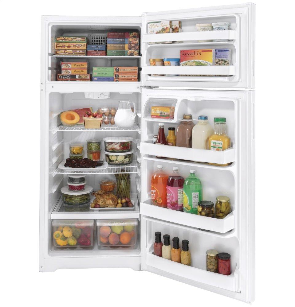 HPS18BTNRWW Hotpoint® 17.5 Cu. Ft. Recessed Handle Top-Freezer Refrigerator