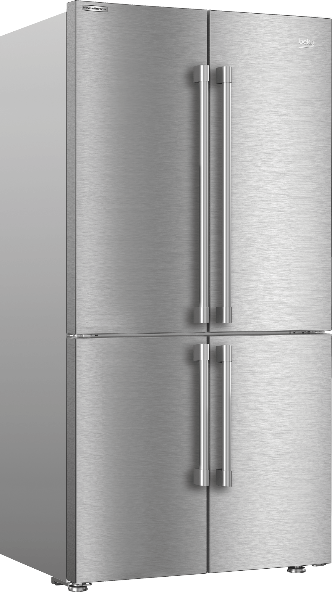 Beko 36" French Four-Door Stainless Steel Refrigerator with auto Ice Maker, Water Dispenser