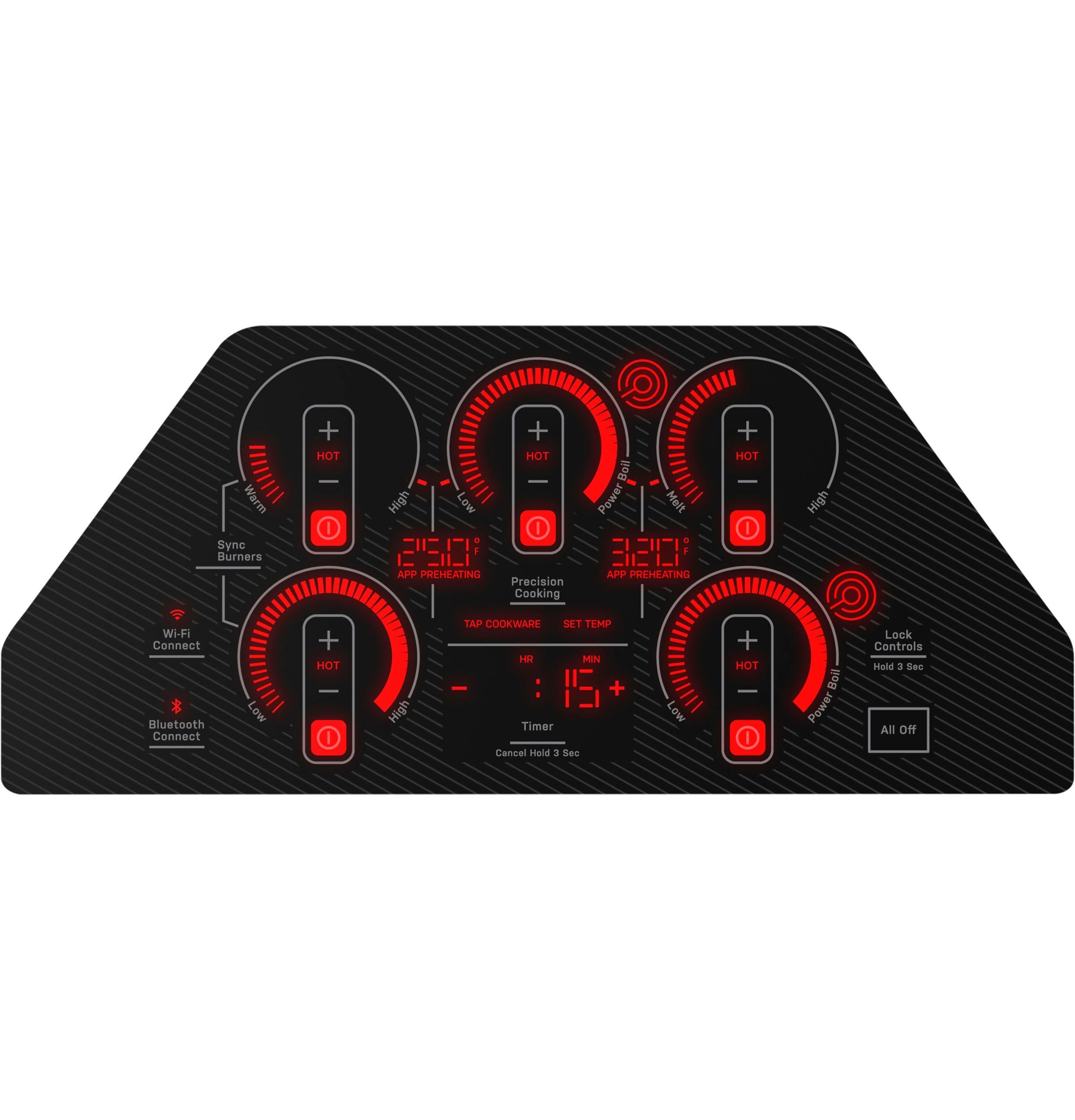 PEP9036DTBB GE Profile™ 36" Built-In Touch Control Cooktop