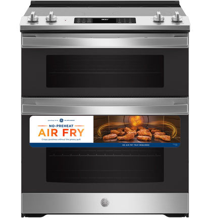 JSS86SPSS GE 30" Slide-In Electric Convection Double Oven Range