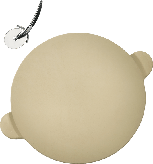Napoleon Bbq 70001 Pizza Stone with Pizza Wheel with Pizza Wheel