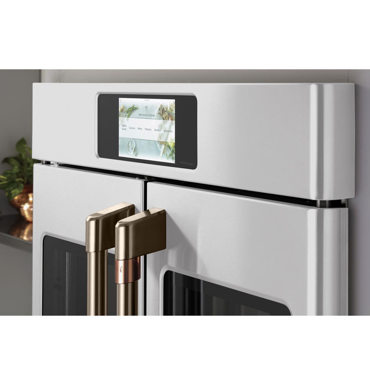 Cafe CTS90FP4NW2 CAF(EBACK)™ Professional Series 30" Smart Built-In Convection French-Door Single Wall Oven