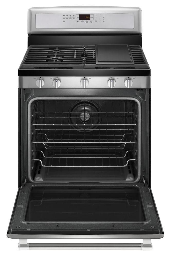 Maytag MGR8800DS 30-inch Wide Gas Range with Convection and Power Preheat - 5.8 cu. ft.