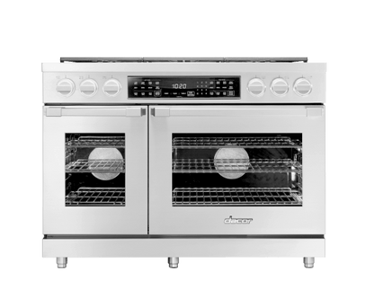 Dacor HDPR48SLP Dual Fuel Pro Range, Silver Stainless Steel, Liquid Propane