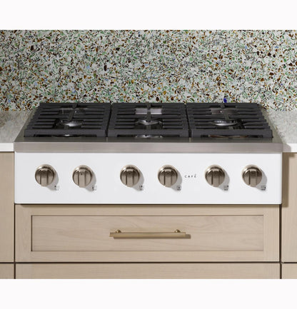 Cafe CGU366P3TD1 CAF(EBACK)™ 36" Commercial-Style Gas Rangetop with 6 Burners (Natural Gas)
