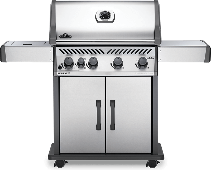 Napoleon Bbq Rogue XT 525 SIB with Infrared Side Burner , Natural Gas, Stainless Steel