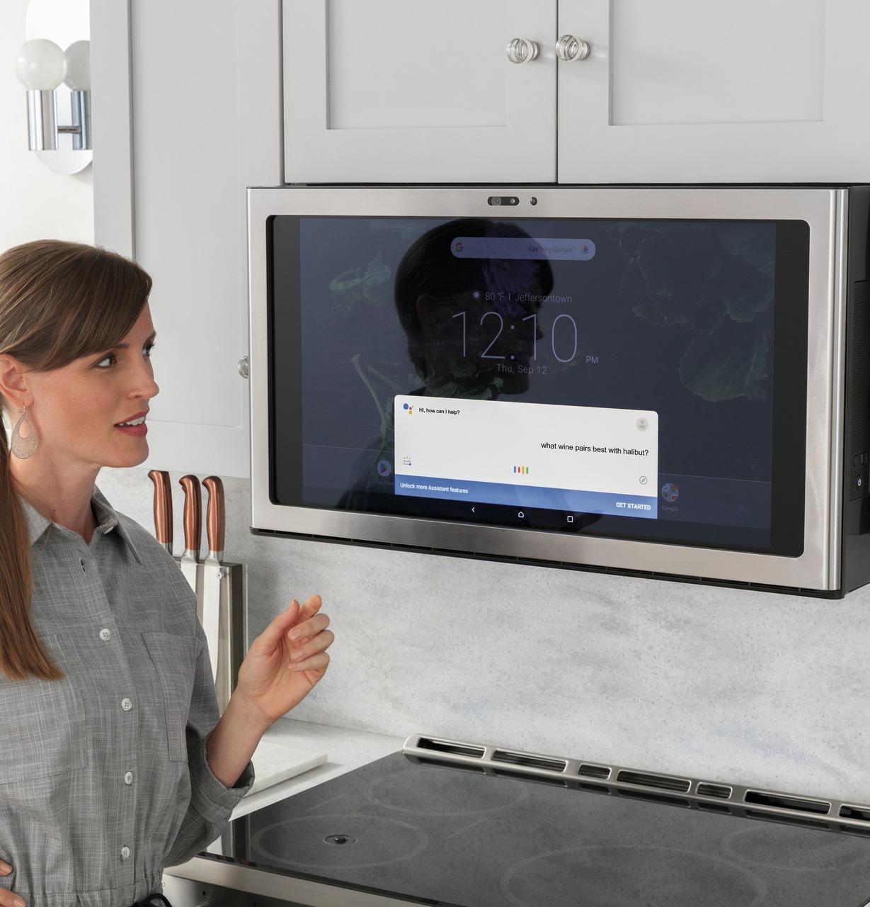 Cafe CHS90XP2MS1 CAF(EBACK)™ 30" Smart Slide-In, Front-Control, Induction and Convection Range with In-Oven Camera