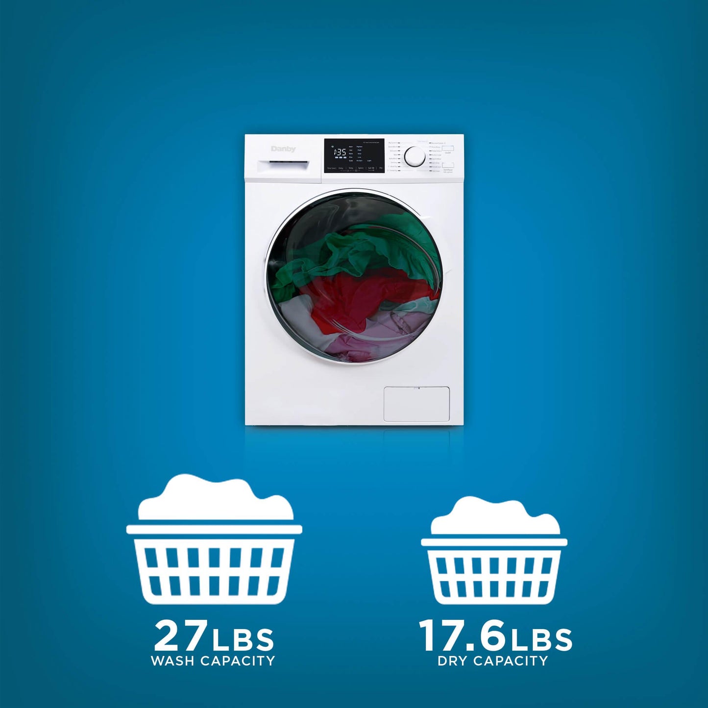 DWM120WDB3 Danby 2.7 cu. ft. All-In-One Ventless Washer/Dryer in White