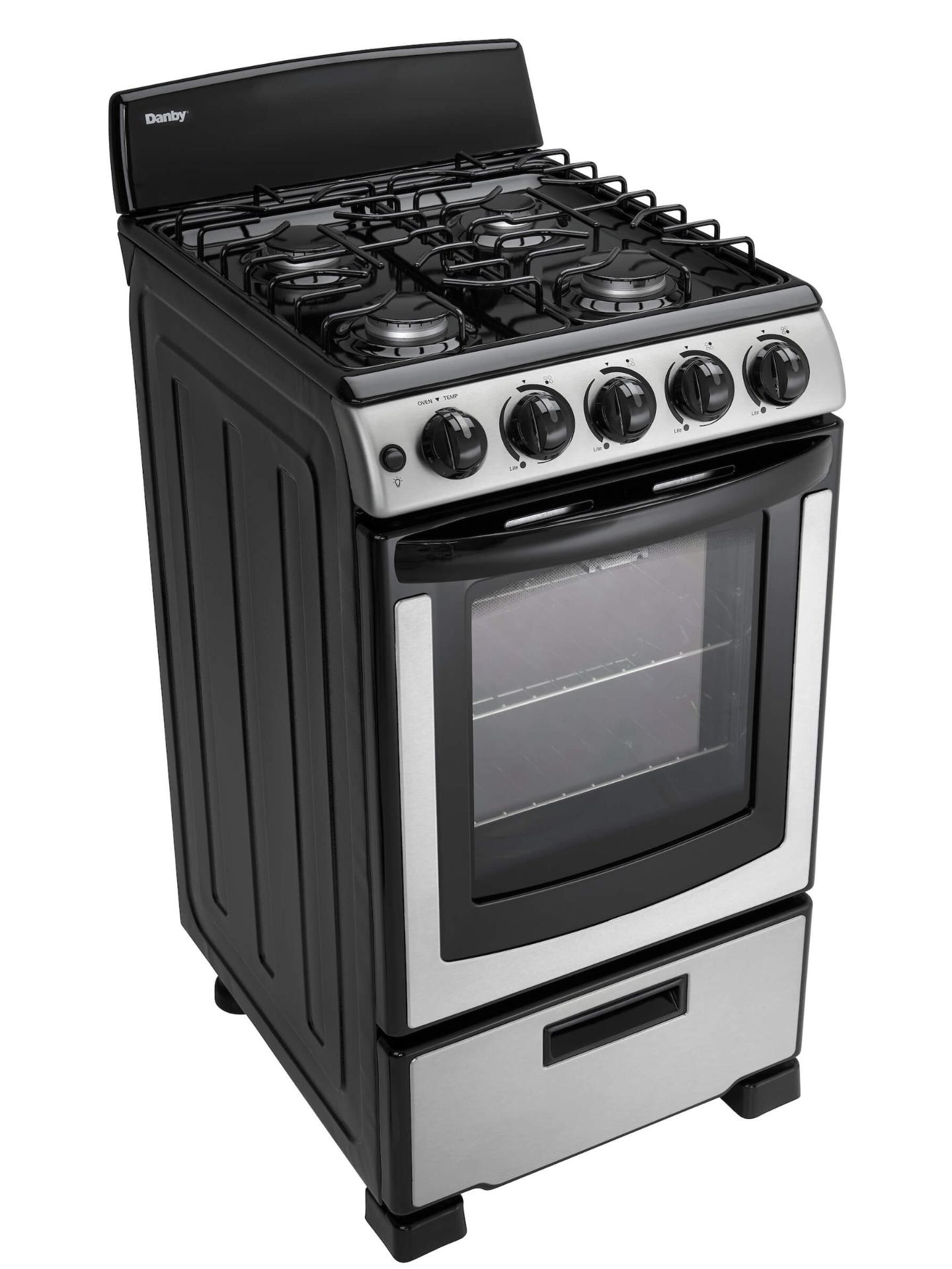 Danby 20" Wide Gas Range in Stainless Steel