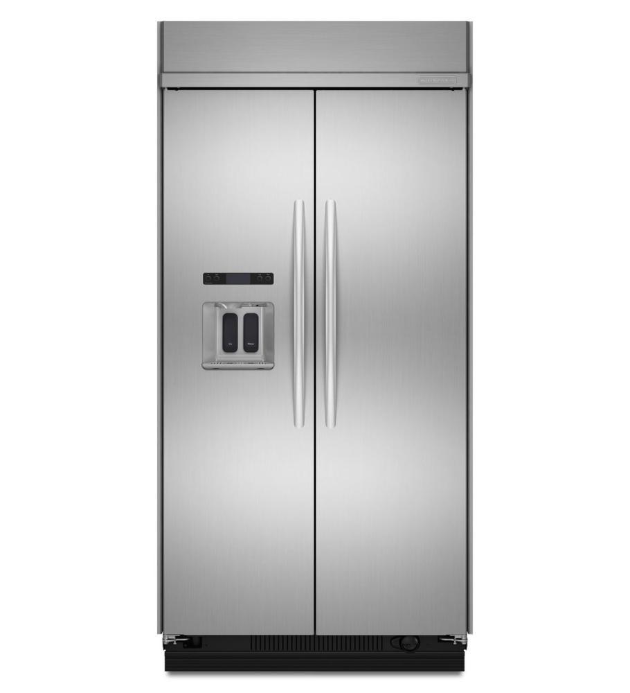 Kitchenaid 29.5 Cu. Ft. 48-Inch Width Built-In Side-by-Side Refrigerator, Architect® Series II - Stainless Steel