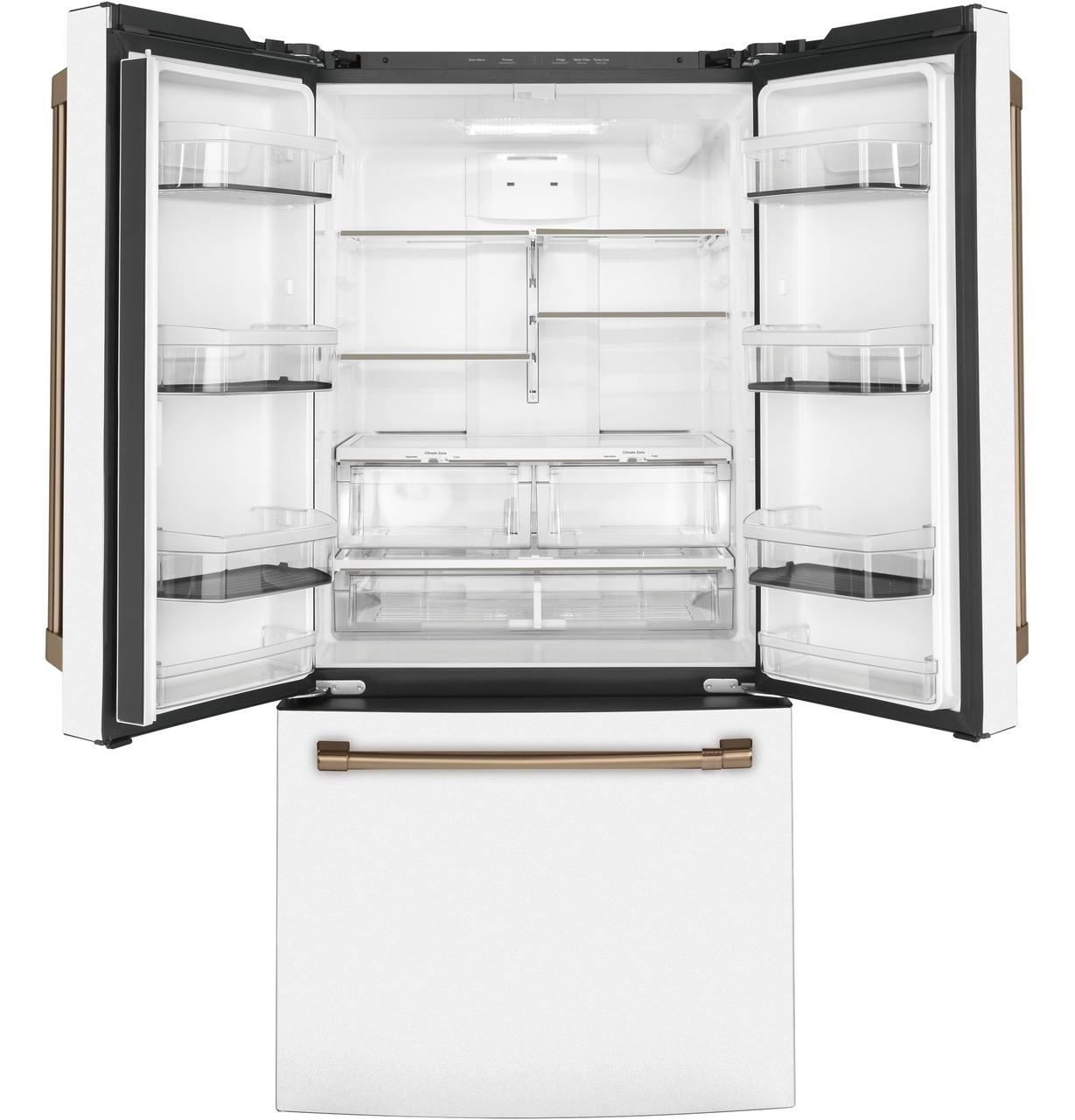 Cafe CWE19SP4NW2 CAF(EBACK)™ ENERGY STAR 18.6 Cu. Ft. Counter-Depth French-Door Refrigerator