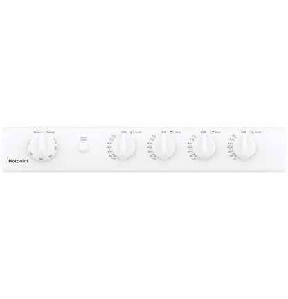 RGAS300DMWW Hotpoint® 24" Front-Control Free-Standing Gas Range with Large Window