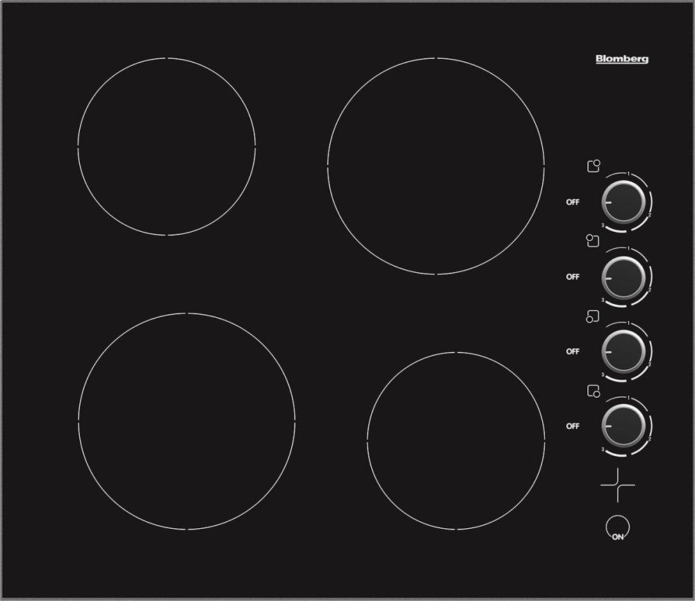 Blomberg Appliances 24in electric cooktop, 4 burner, knob controls