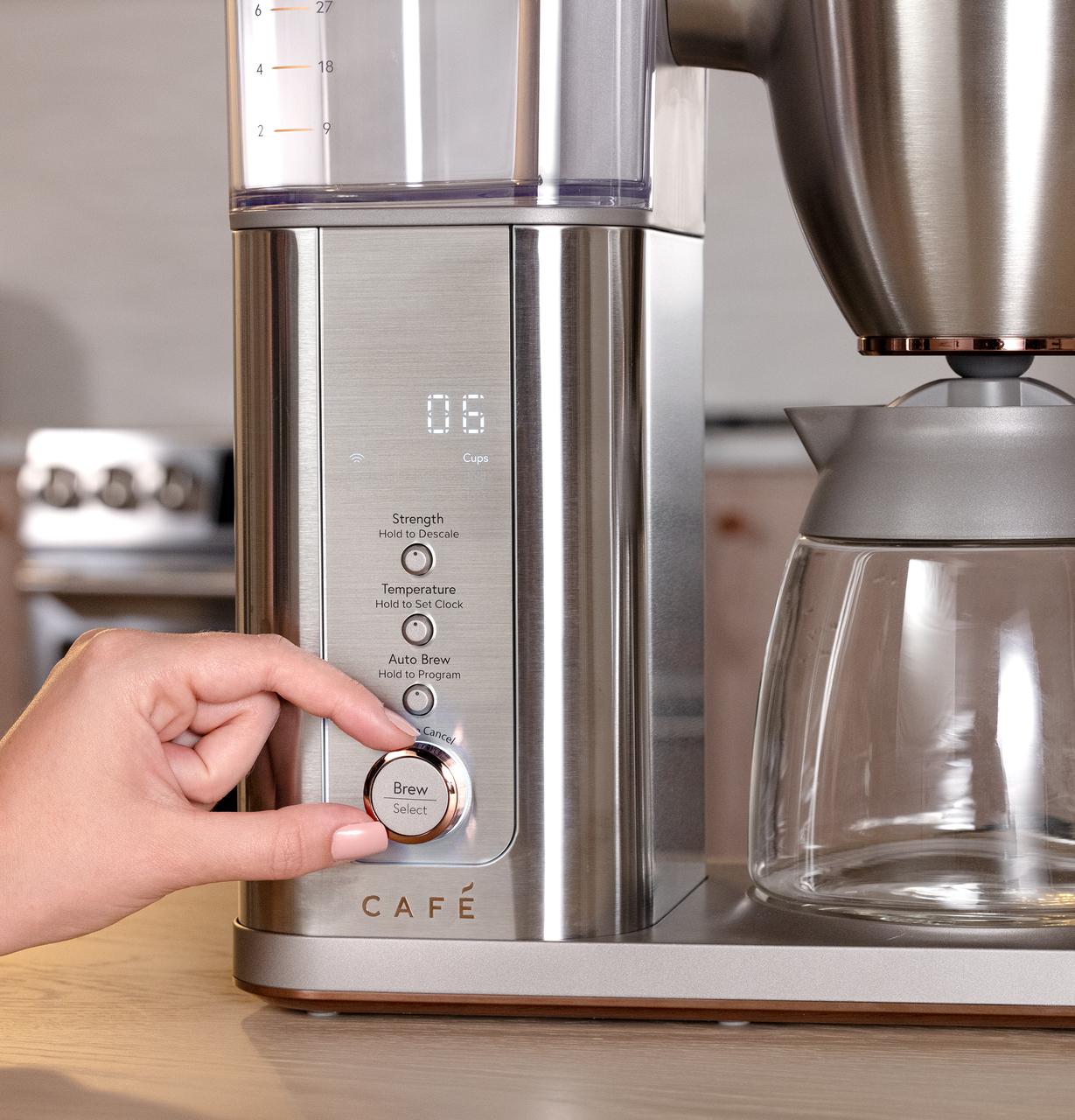 Cafe C7CDABS2RS3 CAF(EBACK)™ Specialty Drip Coffee Maker with Glass Carafe
