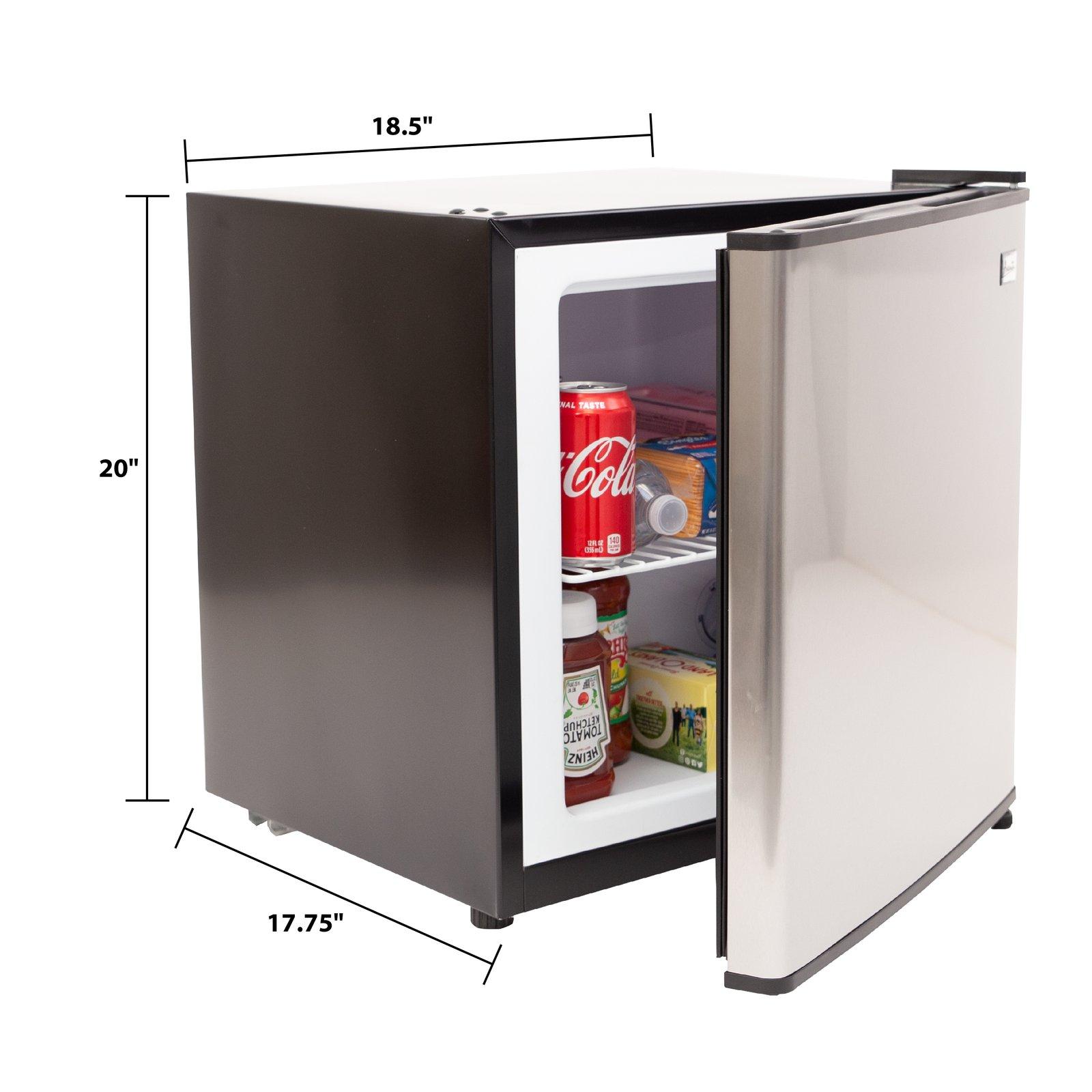Avanti 1.4 cu. ft. Refrigerator or Freezer - Platinum finish with Black Cabinet / 1.4 cu. ft.