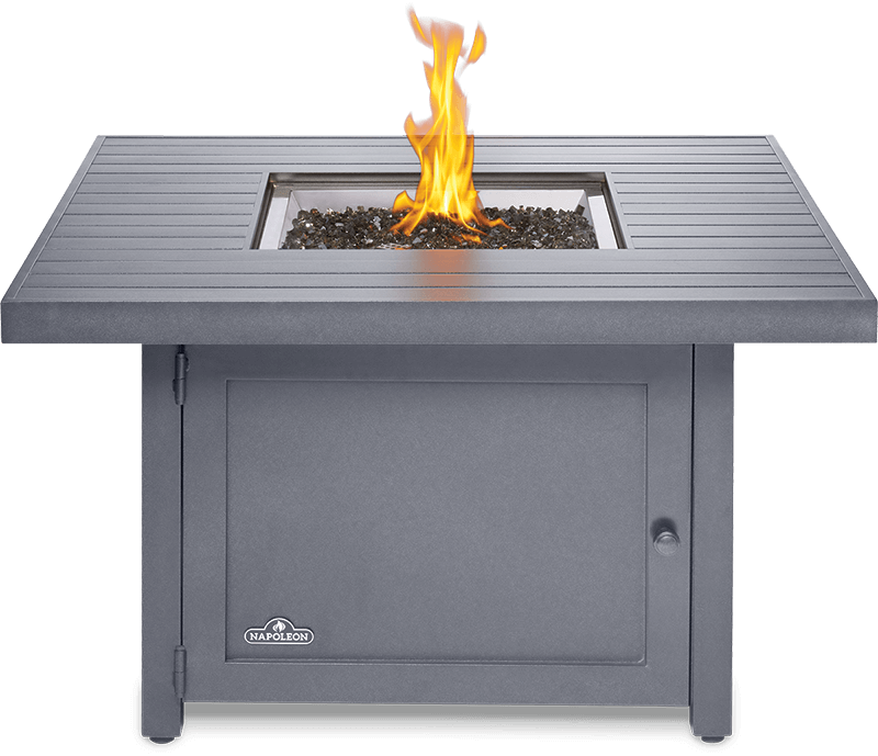 Napoleon Bbq HAMP2GY Hamptons Square Patioflame Table Fire Table , Propane, Grey