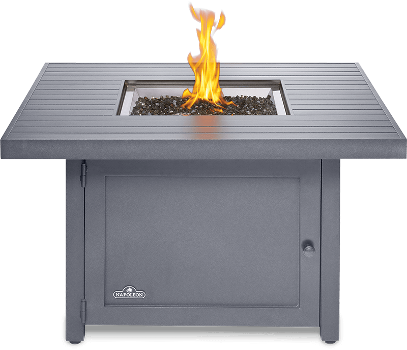 Napoleon Bbq HAMP2GY Hamptons Square Patioflame Table 1 Burners, Propane, Grey