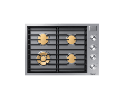 Dacor DTG30M954FS 30" Gas Cooktop, Silver Stainless Steel, Natural Gas