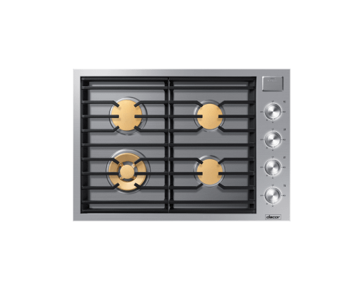 Dacor DTG30M954FS 30" Gas Cooktop, Silver Stainless Steel, Natural Gas