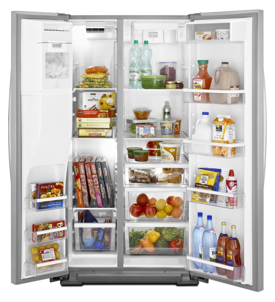 Whirlpool GSF26C4EXB Gold® 26 cu. ft. Side-by-Side Refrigerator with In-Door-Ice® System