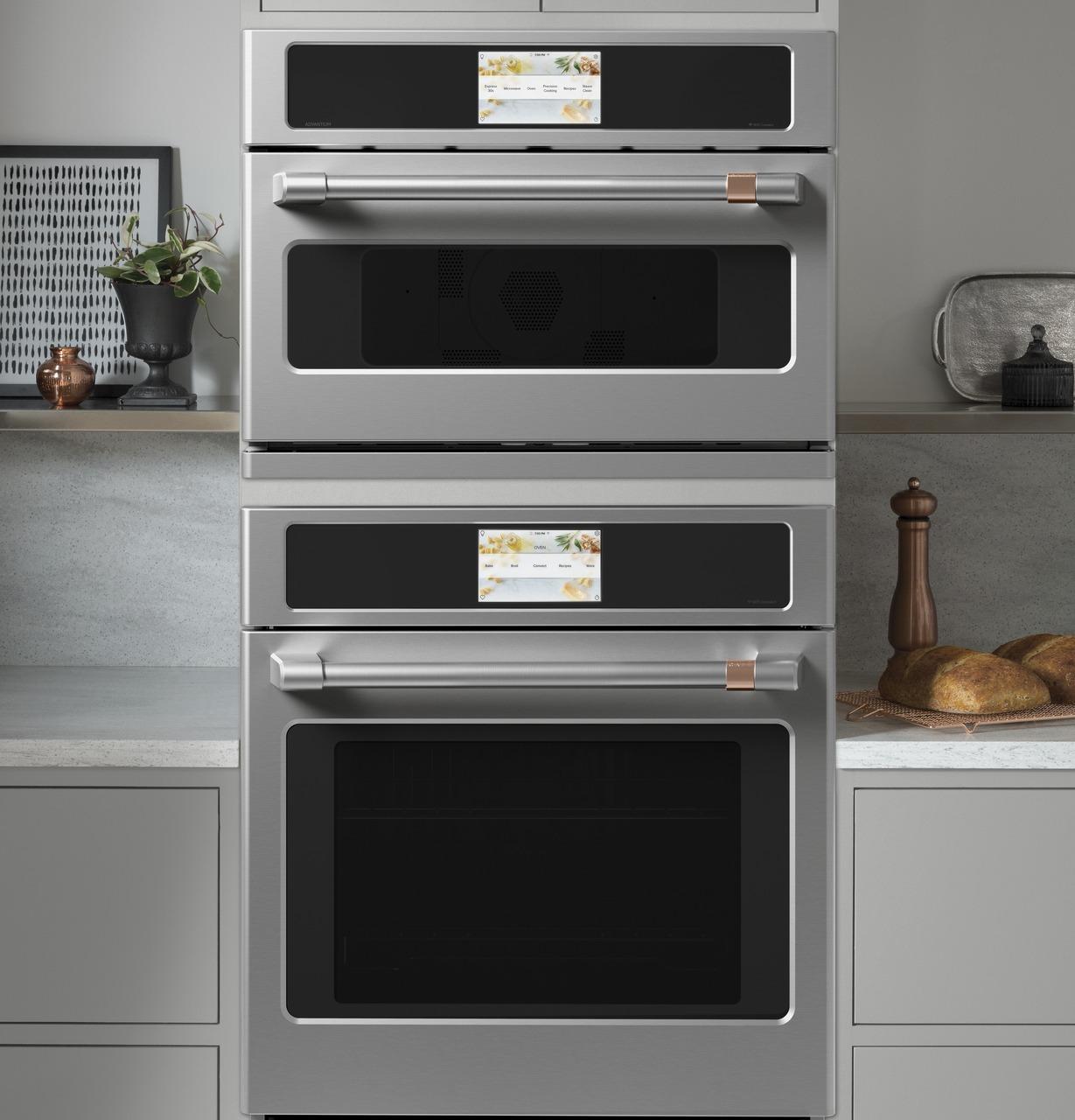 Cafe Caf(eback)™ 30" Smart Five in One Wall Oven with 240V Advantium® Technology