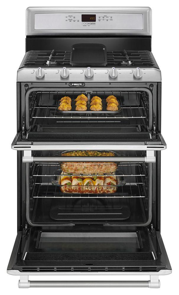 Maytag MGT8820DS 30-inch Wide Double Oven Gas Range with Convection - 6.0 cu. ft.