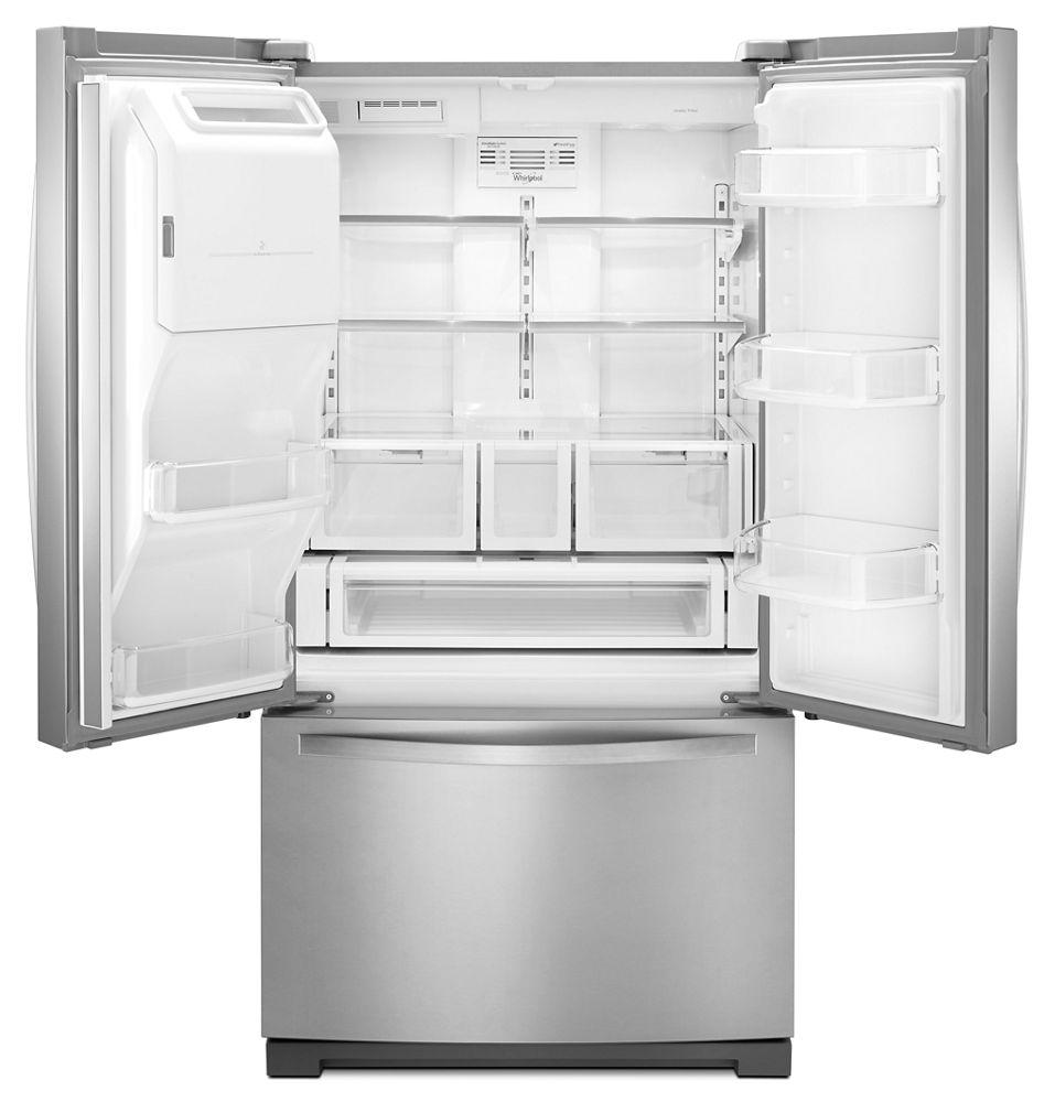 Whirlpool WRF767SDEM 36-inch Wide French Door Bottom Freezer Refrigerator with Dual Icemakers - 27 cu. ft.