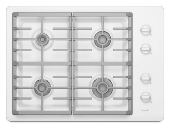 Maytag White Maytag® 30-inch Gas Cooktop with Two Power Cook Burners