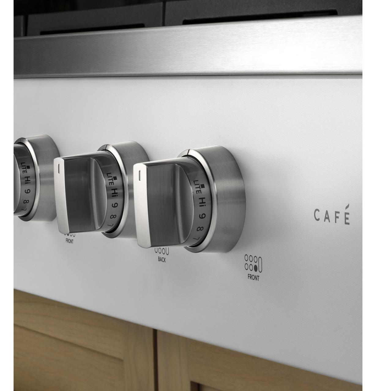 Cafe CGU366P4TW2 CAF(EBACK)™ 36" Commercial-Style Gas Rangetop with 6 Burners (Natural Gas)
