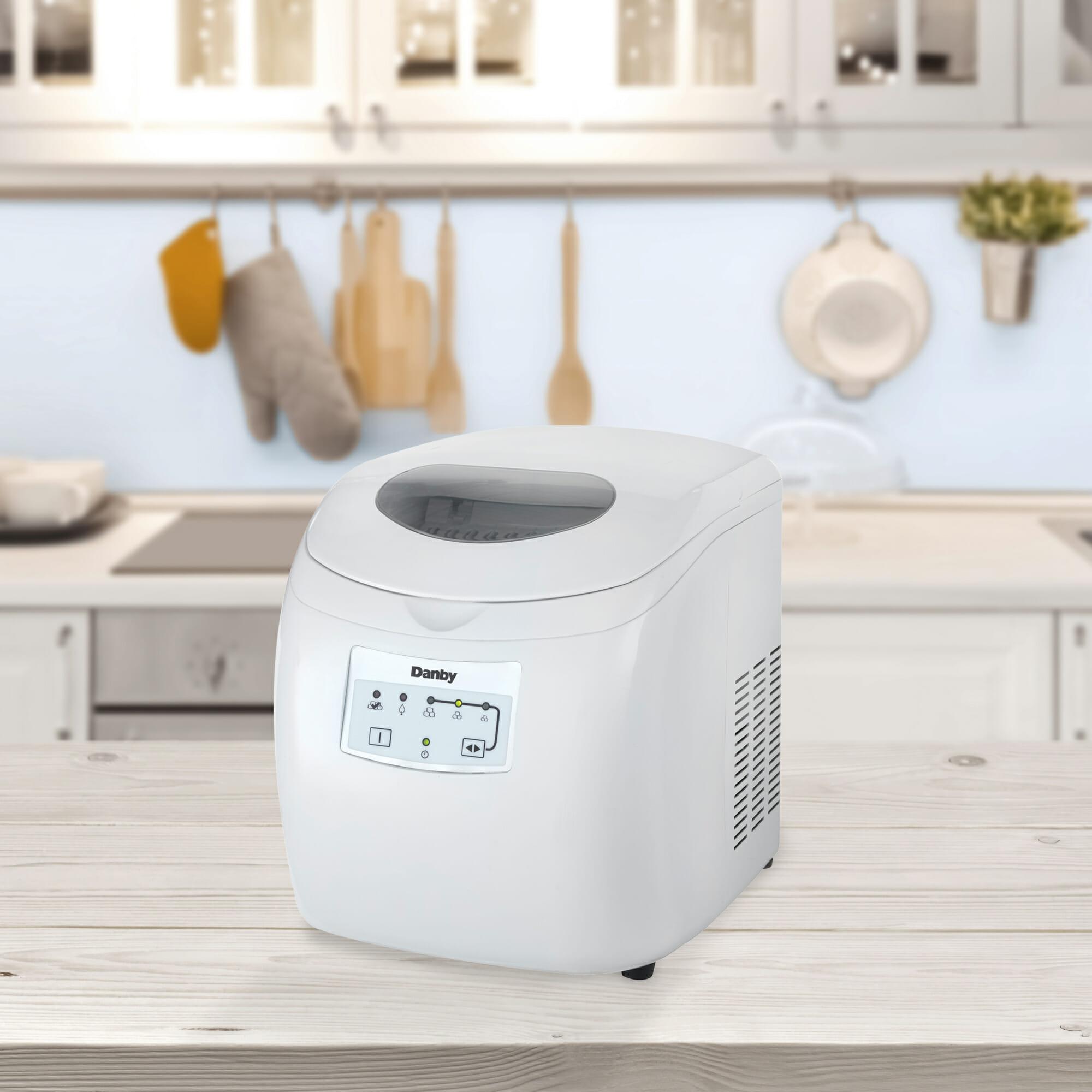 Danby 25 lbs. Countertop Ice Maker in White