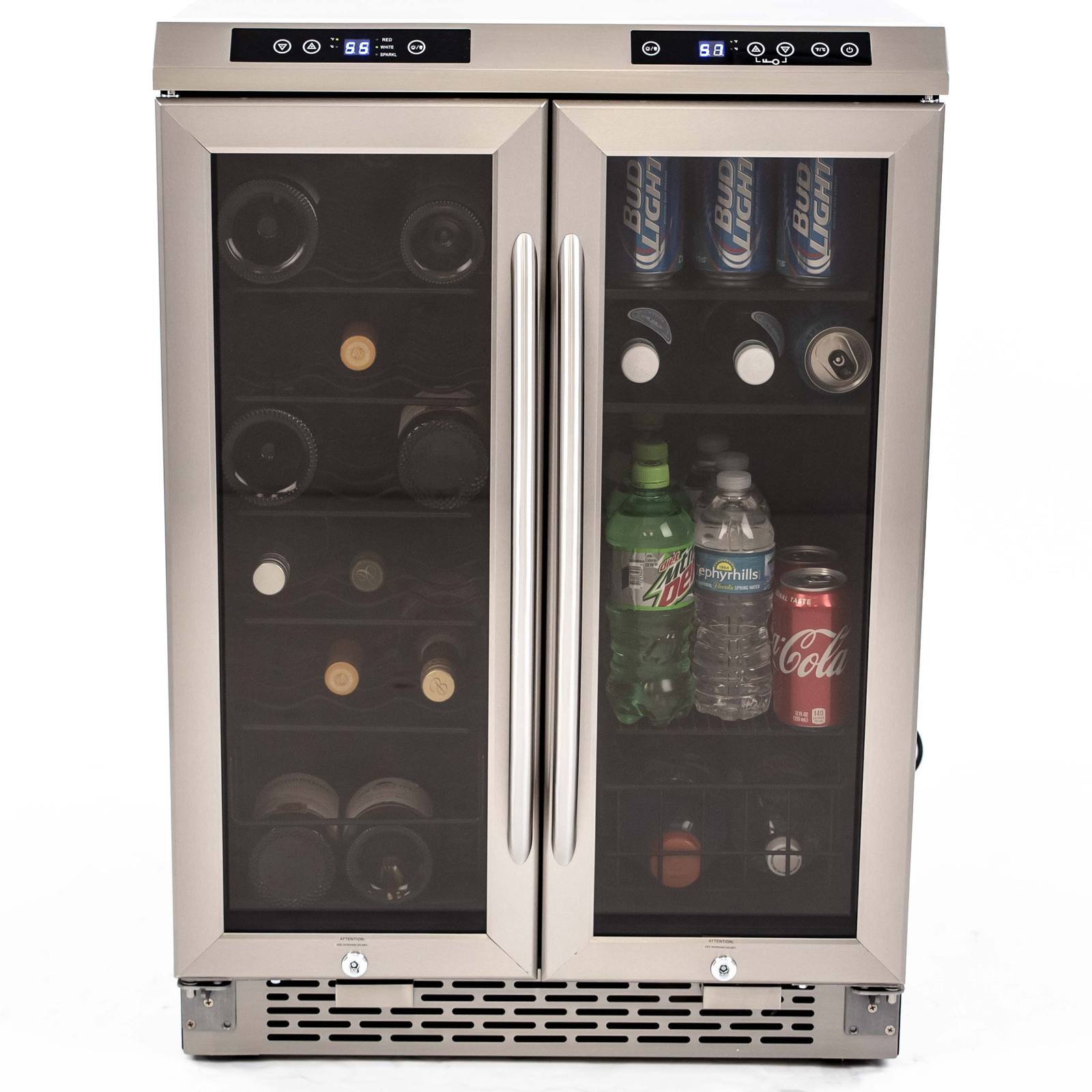 19 Bottle / 66 Can Dual-Zone Wine & Beverage Center