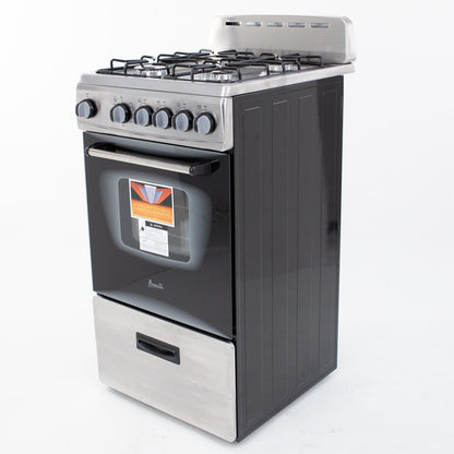 GR2013CSS Avanti 20" Gas Range - Stainless Steel