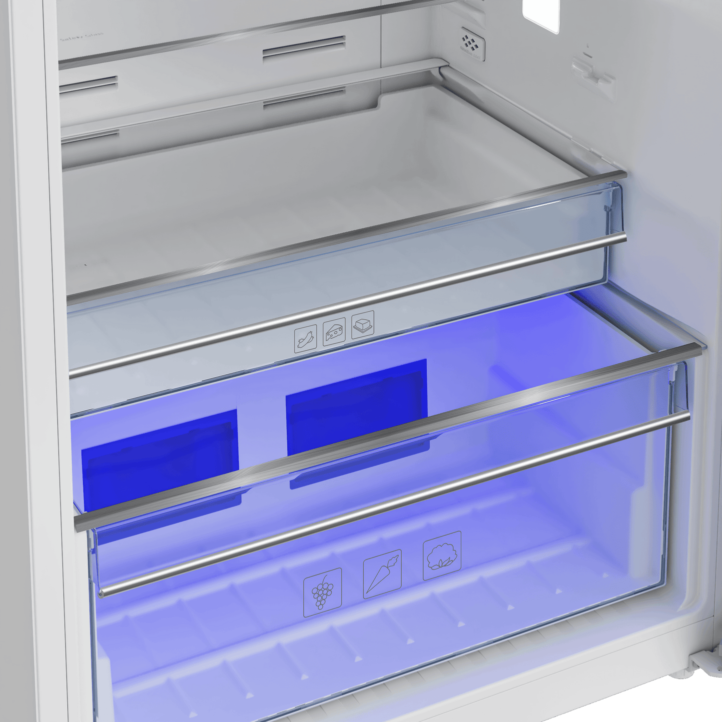 Beko BFTF2716WH 28" Freezer Top White Refrigerator