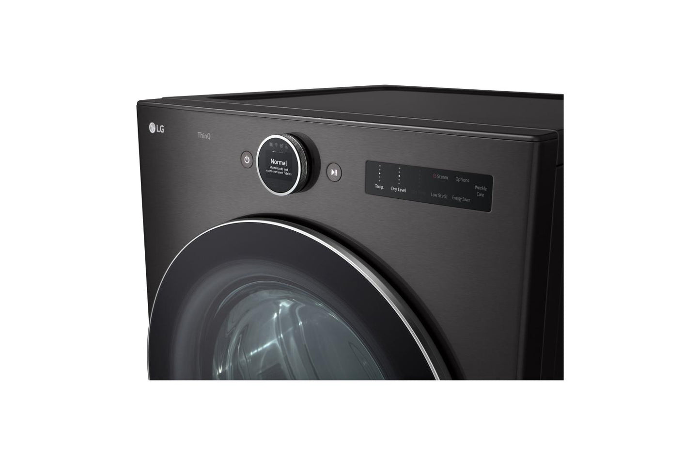 Lg DLGX6701B 7.4 cu. ft. Ultra Large Capacity Smart Front Load Gas Dryer with Built-In Intelligence & TurboSteam®