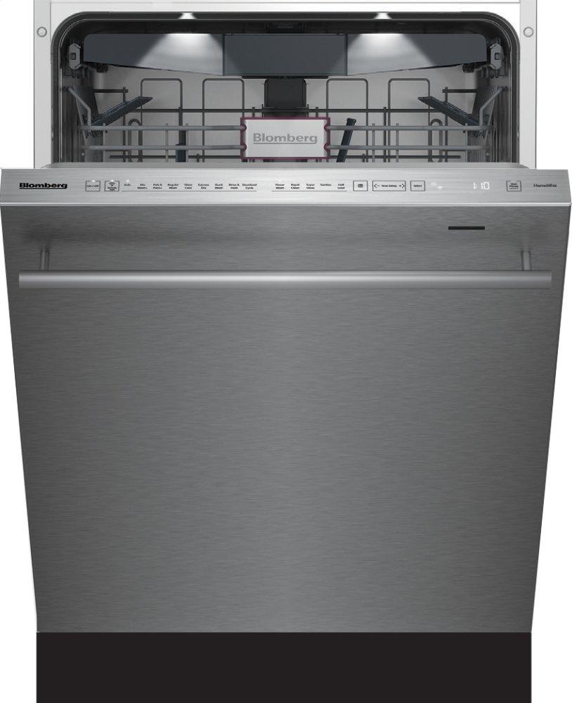 Blomberg Appliances 24in Dishwasher SS w/ bar handle 45dBA top digital touch control 3rd rack 8 cycle, active vent drying, beam on floor, interior light