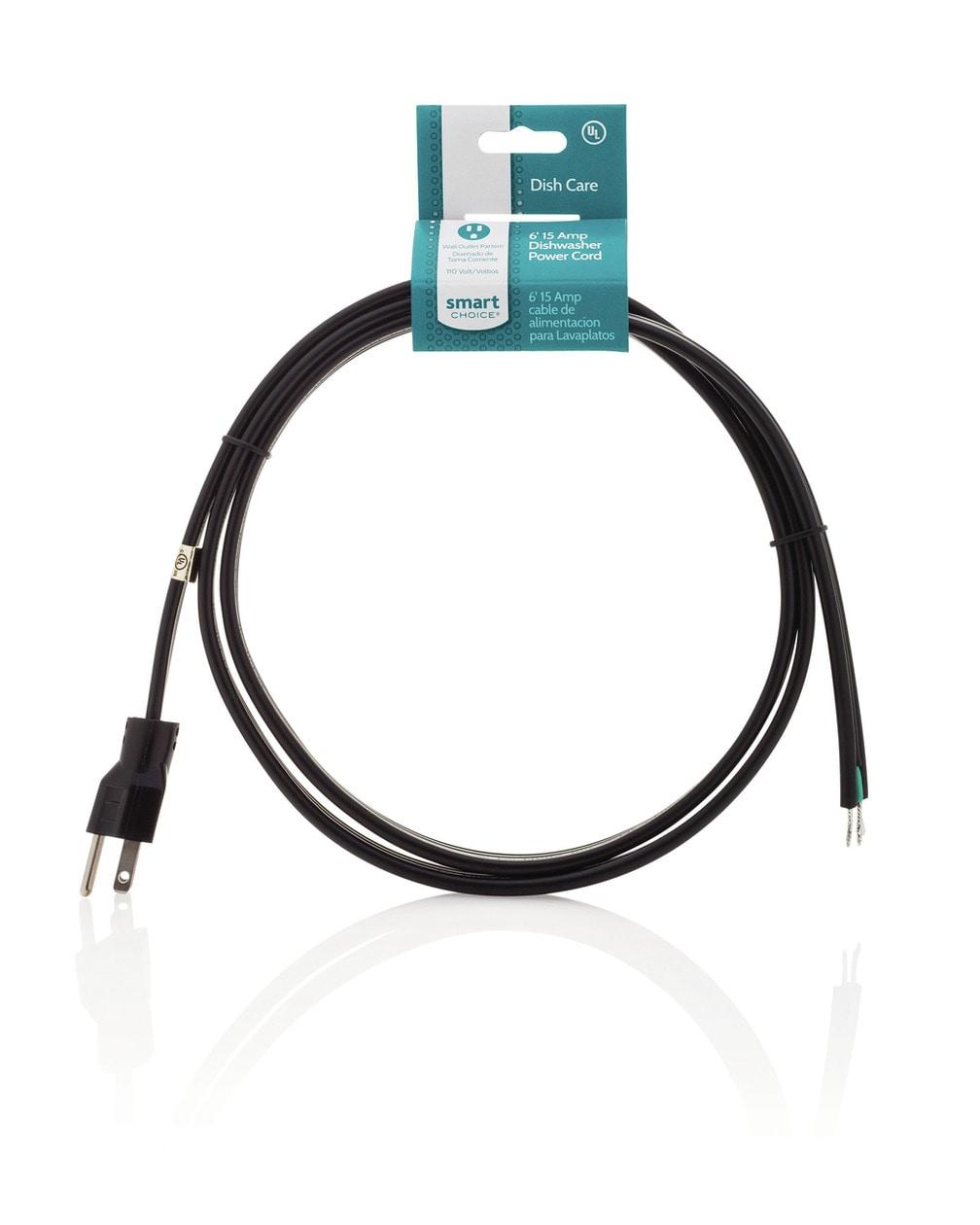 Frigidaire 5304494964 6' 15-Amp. 3-Prong Dishwasher Power Cord, Straight
