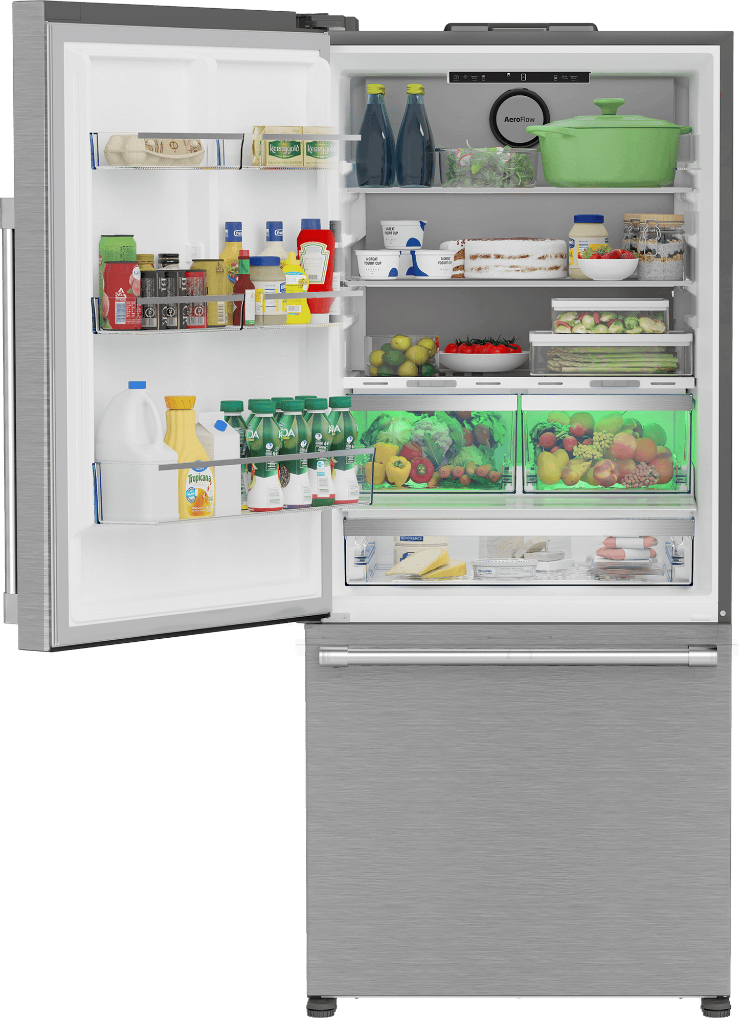 Beko BFBD30216SSL 30" Bottom Freezer Refrigerator with HarvestFresh