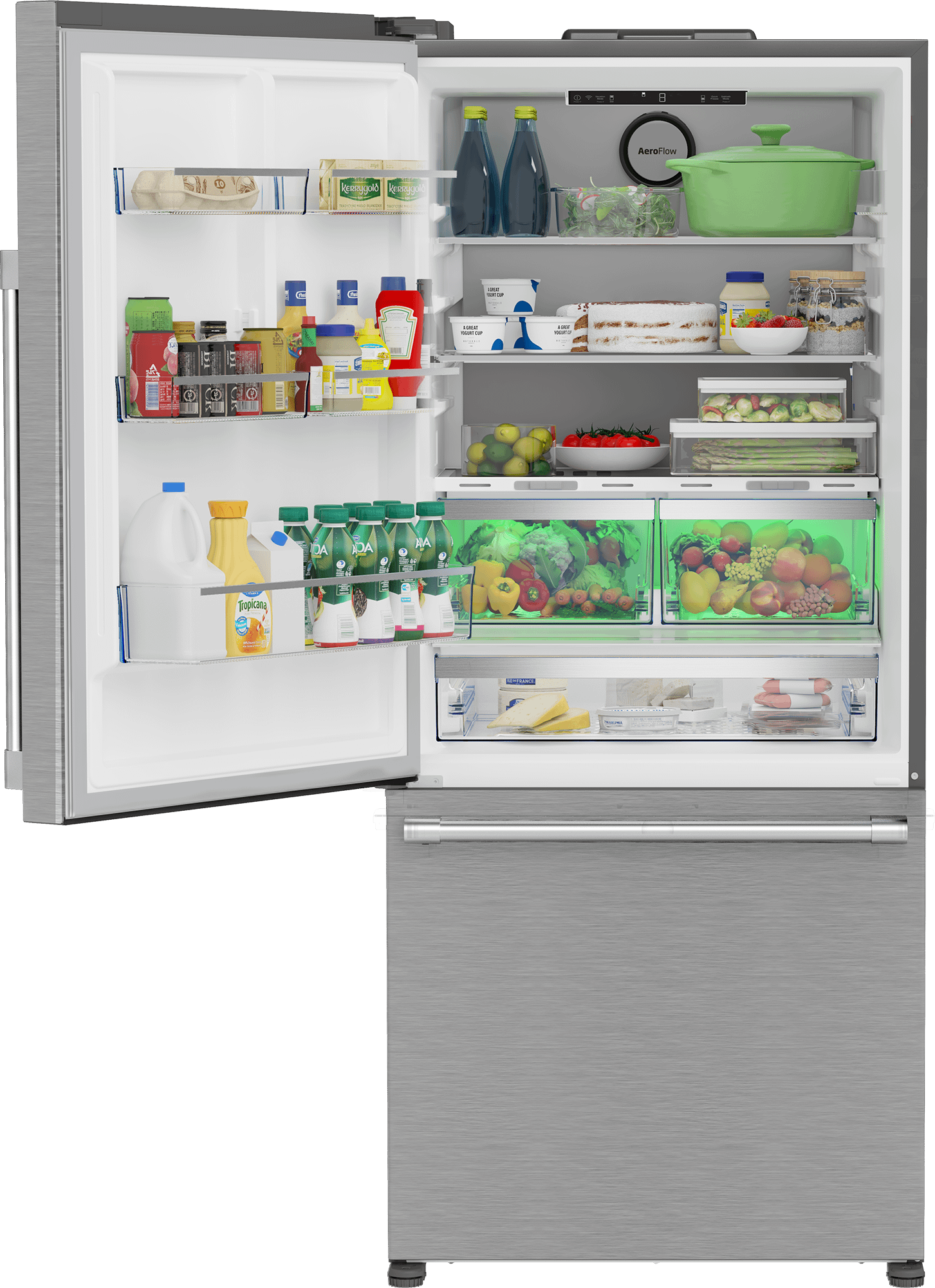 Beko BFBD30216SSL 30" Bottom Freezer Refrigerator with HarvestFresh