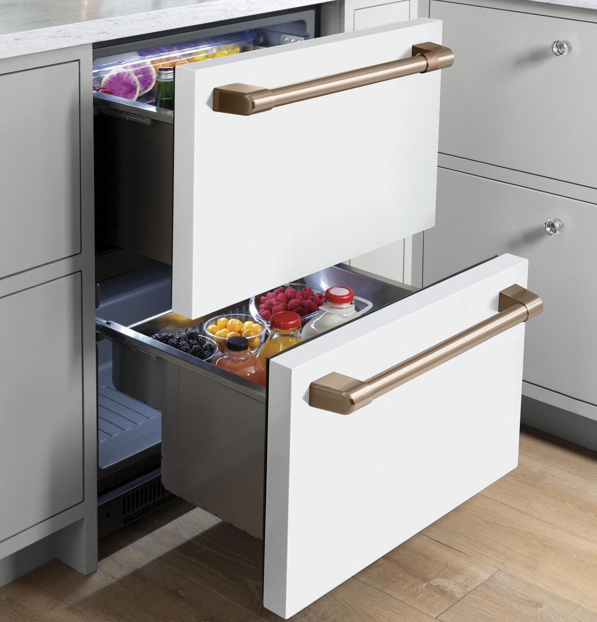 Cafe CDE06RP4NW2 CAF(EBACK)™ 5.7 Cu. Ft. Built-In Dual-Drawer Refrigerator